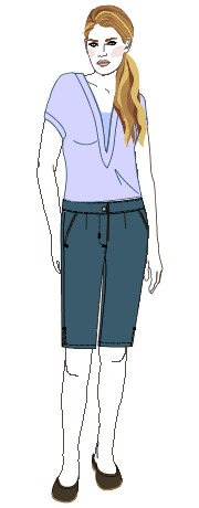 Knielange bermuda's voor dames